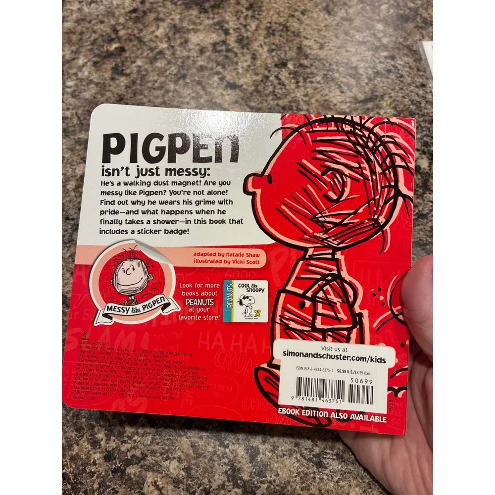 Peanuts Messy like Pigpen Board Book Charles M Schulz Childrens Story
